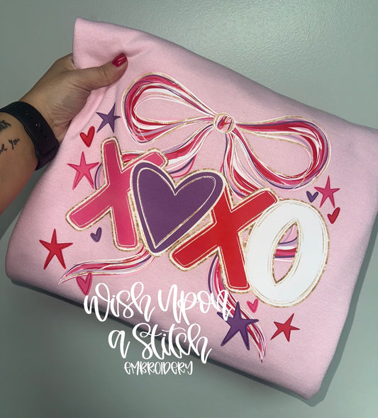 XOXO Bow Crewneck