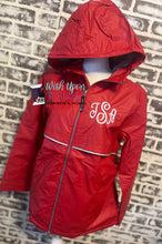 Load image into Gallery viewer, Charles River Monogrammed Full Zip Rain Jacket