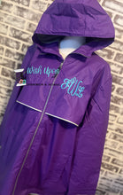 Load image into Gallery viewer, Charles River Monogrammed Full Zip Rain Jacket