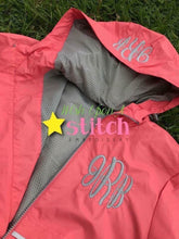 Load image into Gallery viewer, Charles River Monogrammed Full Zip Rain Jacket